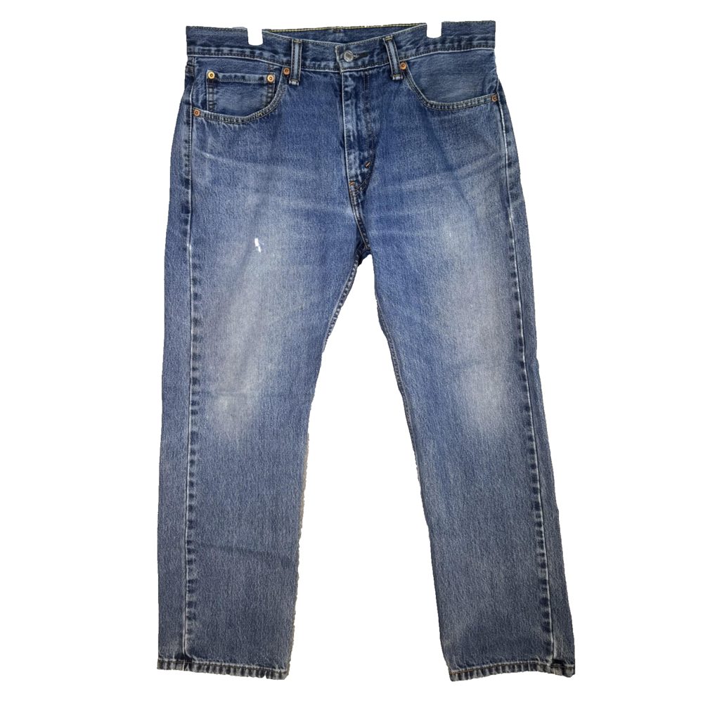 Levi's 505 Jeans Mens 35x30 Blue Denim Straight Leg 100 Cotton Classic